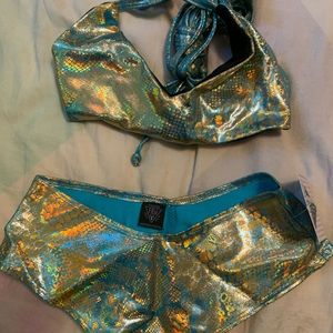 Freedom Rave Wear Dragonfruit Set